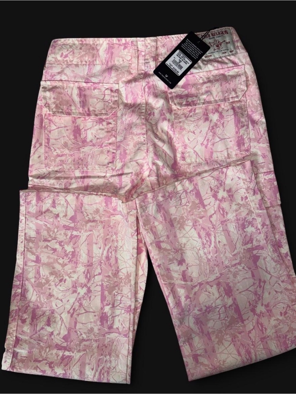 True Religion Pink and Cream Camo Jeans - Picture 4 of 9